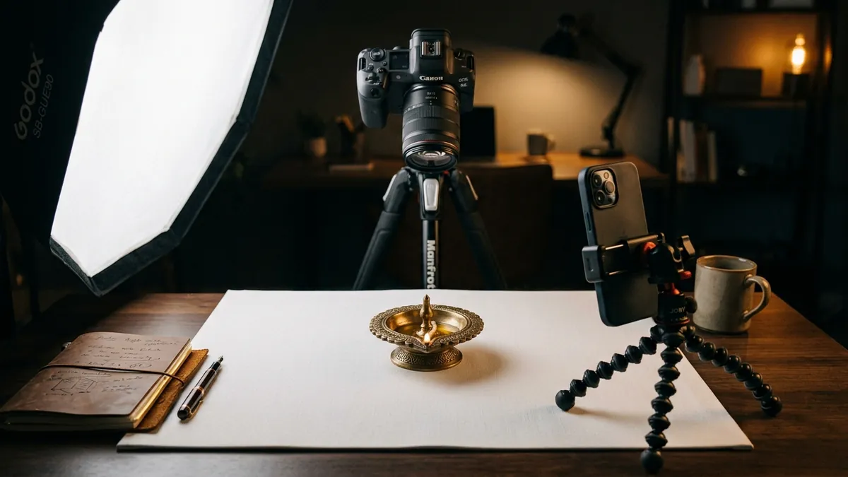 Why Your Product Photos Kill Sales Before Anyone Reads a Word — Design & Identity article by Abhijit JK, brand and business growth consultant