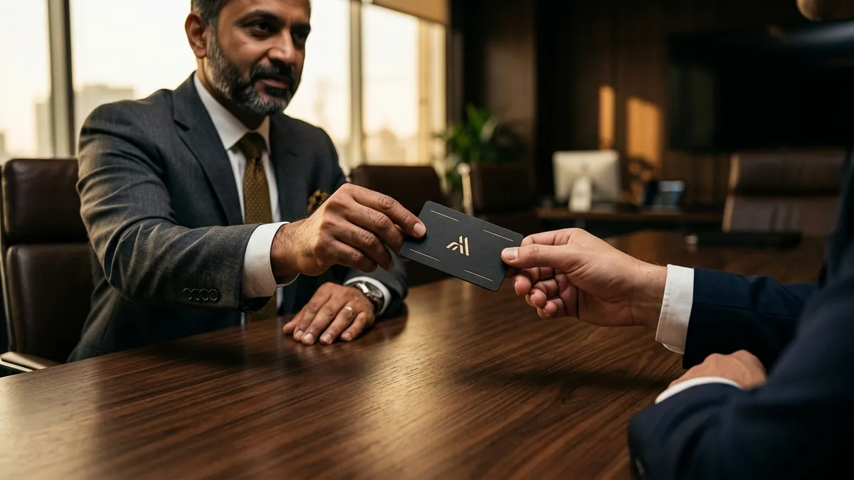 Why Your Business Card Still Cannot Close a Deal — Design & Identity article by Abhijit JK, brand and business growth consultant