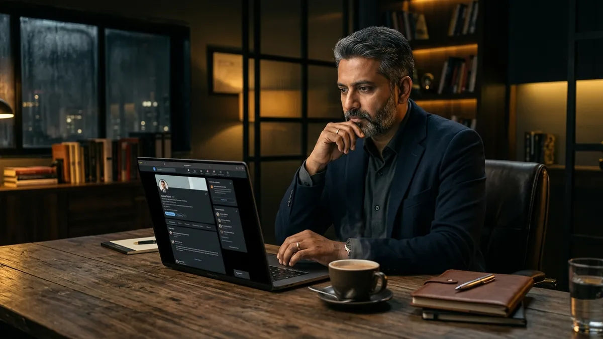 Why Your LinkedIn Posts Get Views But No Business — Social Media article by Abhijit JK, brand and business growth consultant