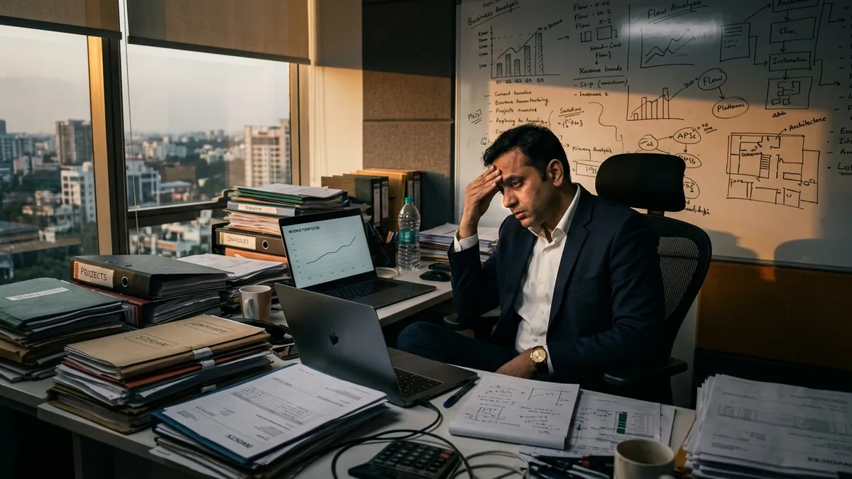 Why Your Revenue Is Stuck Even Though You Stay Busy — Business Growth article by Abhijit JK, brand and business growth consultant